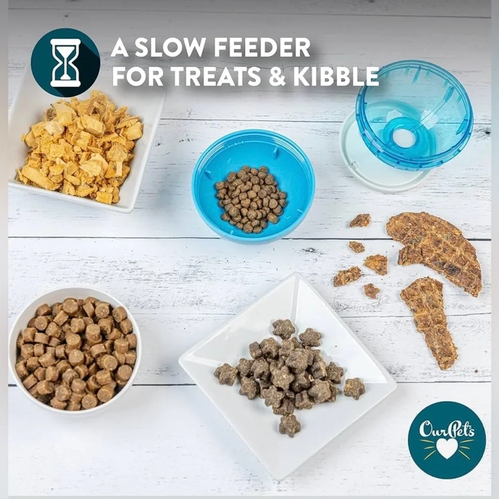 Our Pets Orange Dog IQ Treat/Kibble Slow Feeder Toy w/ Adjustable Notch